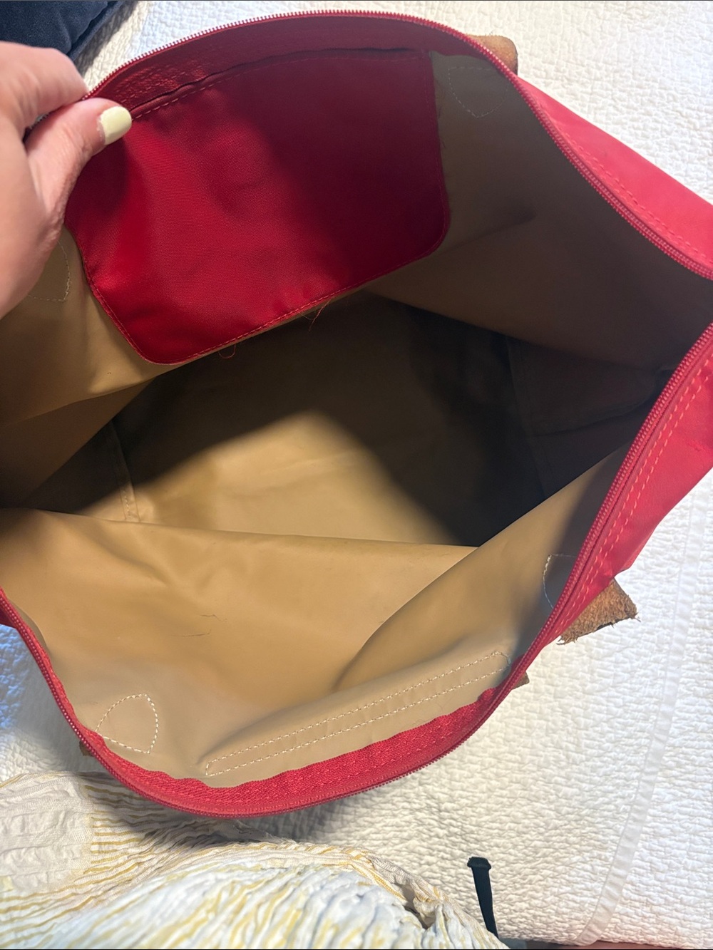 Longchamp Le Pliage Nylon Shoulder Tote. In GUC - Picture 12 of 13